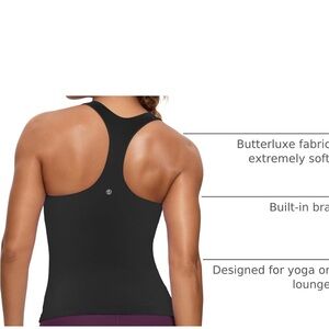 CRZ Yoga Black Racerback Tank Top